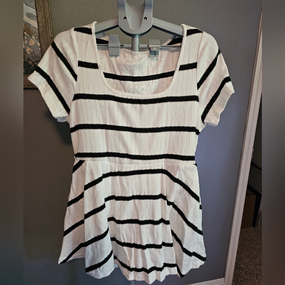 SHEIN Black and White Women's Dress With Pants